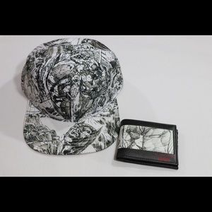 DC Comics Batman Jim Lee Pencil Art Hat/Wallet